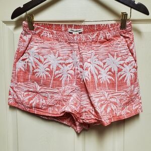 Billabong Women's Pink Palm Print Shorts